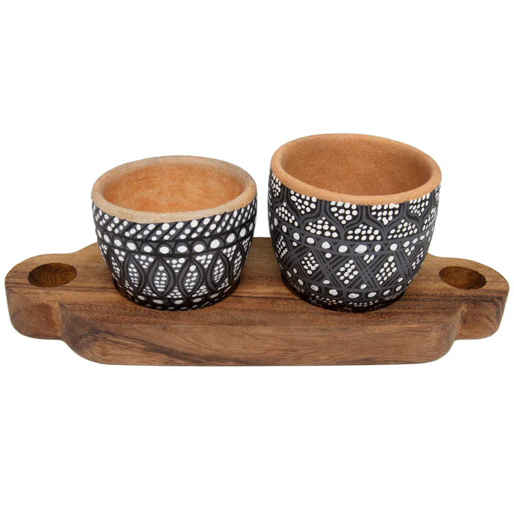 3 Piece Entertaining Serving Set with Parota Tray - Image 12
