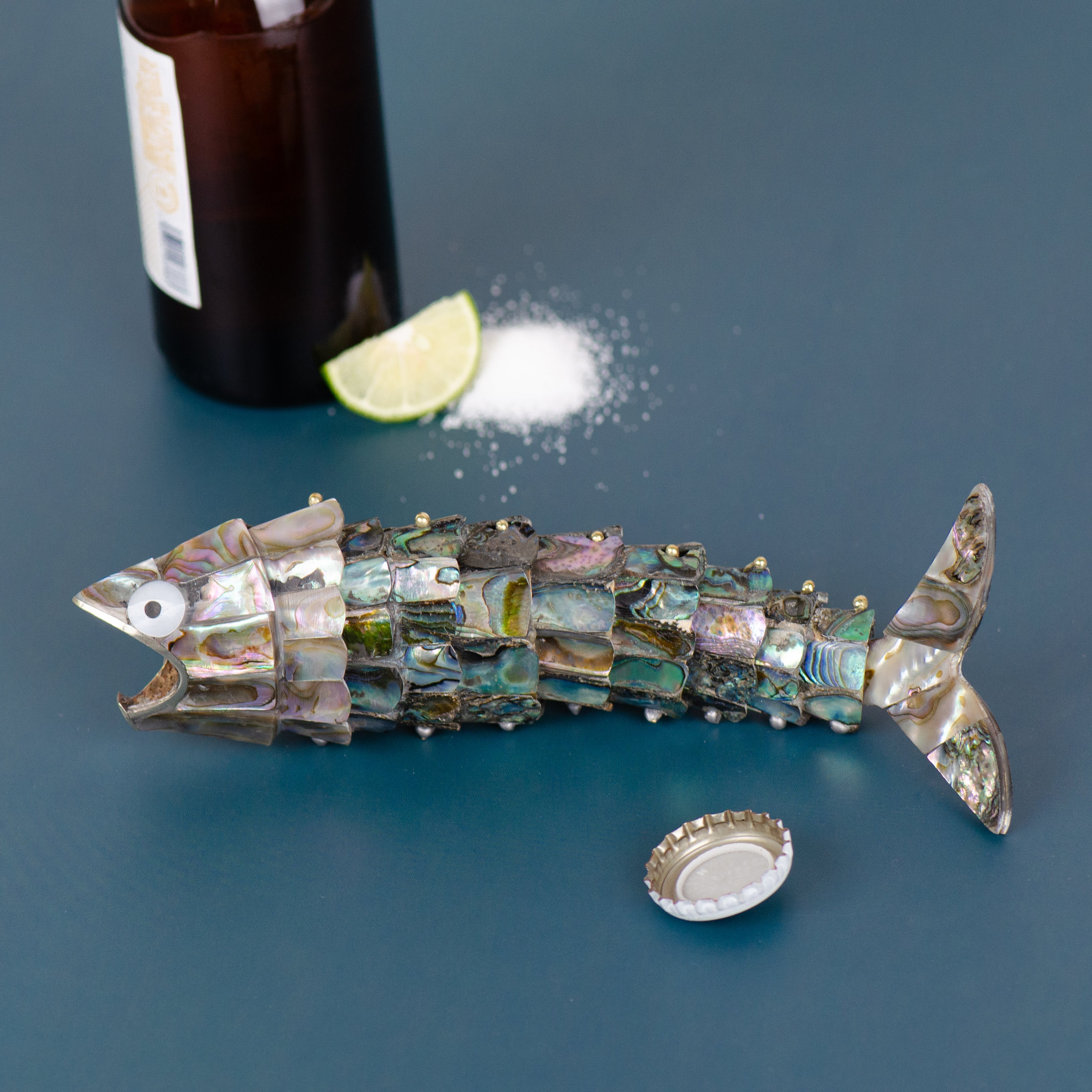 Articulated Abalone Shell Fish Bottle Opener - Image 5