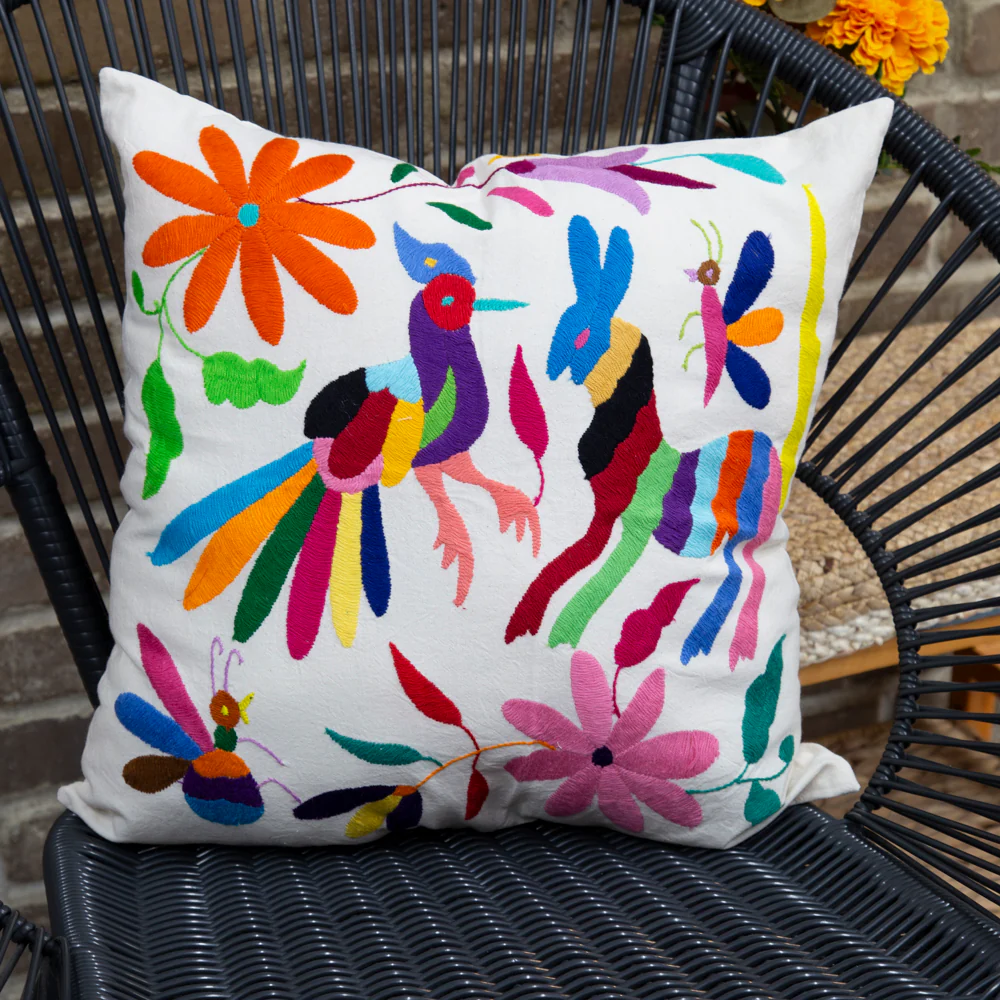 Otomí Hand-Embroidered Pillow Covers - Image 24