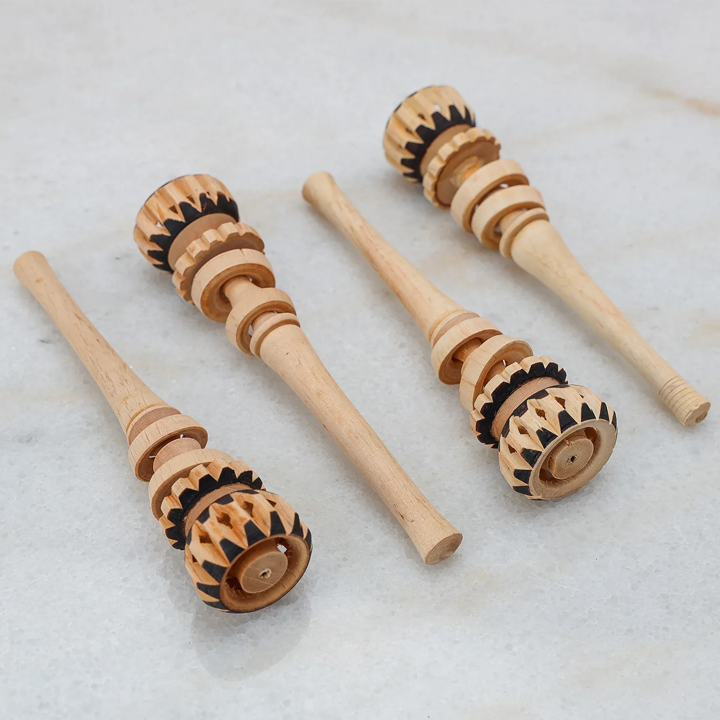 Small Natural Wooden Molinillo Whisk - Image 5