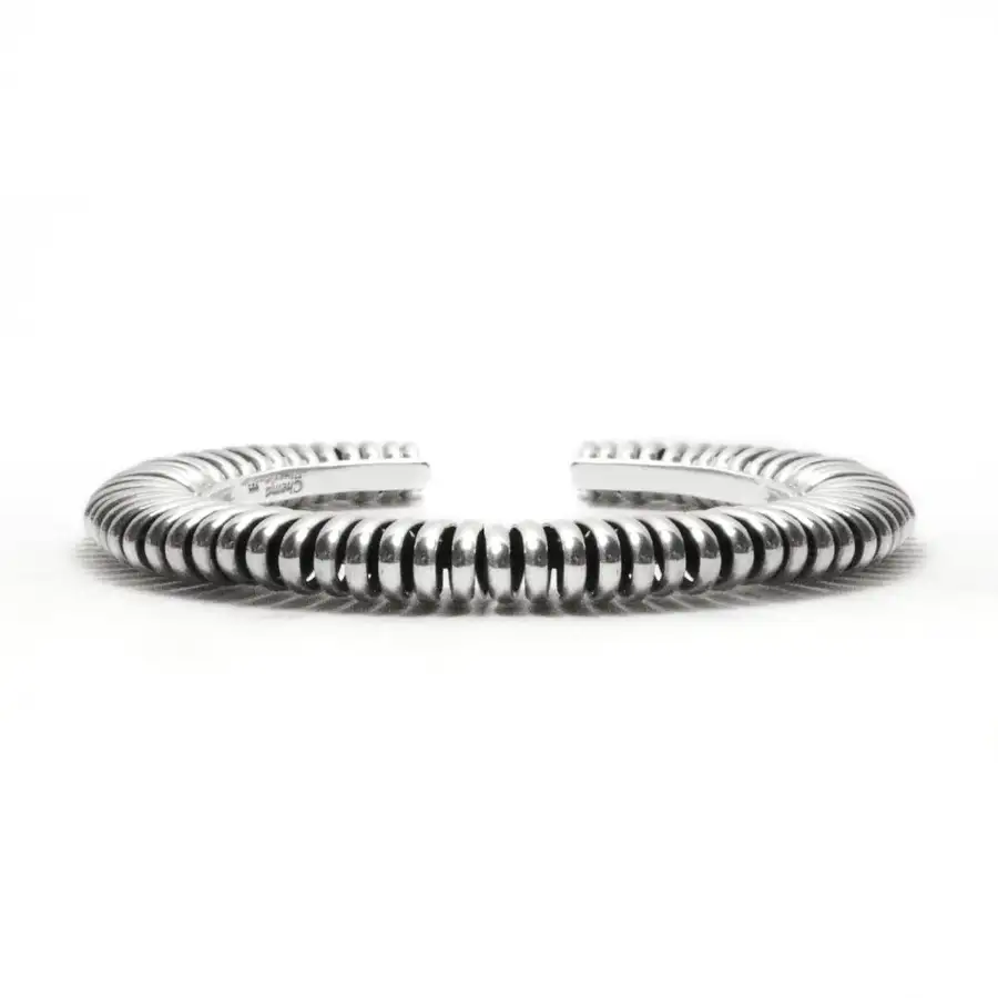 Sterling Silver Maguey Warm Cuff Bracelet- Chinicuil Collection - Image 4